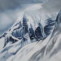 CLOUDY MONT KAILASH - Claude-Max Lochu - Artiste Peintre - Paris Painter