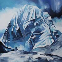 BLUE MONT KAILASH - Claude-Max Lochu - Artiste Peintre - Paris Painter