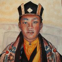 GYALWA KARMAPA ORGYEN TRINLEY DORJE - Claude-Max Lochu - Artiste Peintre - Paris Painter