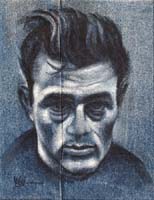 BLUE JAMES DEAN - Claude-Max Lochu - Artiste Peintre - Paris Painter