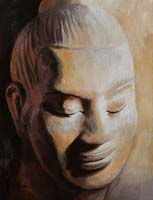 BOUDDHA KHMER - Claude-Max Lochu - Artiste Peintre - Paris Painter