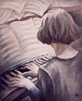 YO AU PIANO - Claude-Max Lochu - Artiste Peintre - Paris Painter