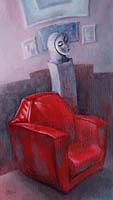 LE FAUTEUIL ROUGE - Claude-Max Lochu - Artiste Peintre - Paris Painter