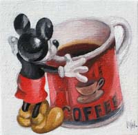 MICKEY & THE MUG - Claude-Max Lochu - Artiste Peintre - Paris Painter