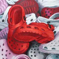 RED CROCS - Claude-Max Lochu - Artiste Peintre - Paris Painter