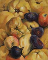 COINGS,FIGUES & POMMES - Claude-Max Lochu - Artiste Peintre - Paris Painter