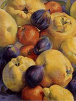 COINGS MANDARINES ET FIGUES - Claude-Max Lochu - Artiste Peintre - Paris Painter