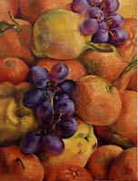 COINGS MANDARINES ET RAISINS - Claude-Max Lochu - Artiste Peintre - Paris Painter