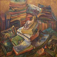 LES LIVRES DE POCHE - Claude-Max Lochu - Artiste Peintre - Paris Painter