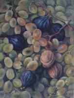 NOIX, FIGUES & RAISIN - Claude-Max Lochu - Artiste Peintre - Paris Painter