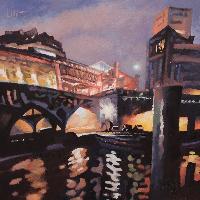 NOCTURNE A BIR HAKEIM - Claude-Max Lochu - Artiste Peintre - Paris Painter