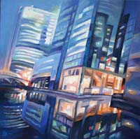 WEST INDIA QUAY - Claude-Max Lochu - Artiste Peintre - Paris Painter