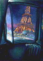 LA PETITE CHAMBRE DE BONNE - Claude-Max Lochu - Artiste Peintre - Paris Painter