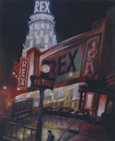 LE REX, LA NUIT - Claude-Max Lochu - Artiste Peintre - Paris Painter