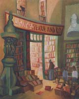 SHAKESPEARE & CO - Claude-Max Lochu - Artiste Peintre - Paris Painter