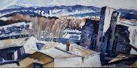 SURVOL ARLESIEN VU D'ACTES SUD - Claude-Max Lochu - Artiste Peintre - Paris Painter