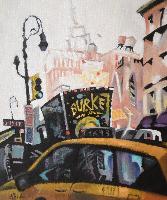 WEST 19TH STREET IN NYC - Claude-Max Lochu - Artiste Peintre - Paris Painter
