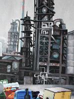 OIL FACTORY FOR SALE - Claude-Max Lochu - Artiste Peintre - Paris Painter