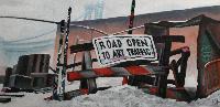 ROAD OPEN TO ART TRAFFIC - Claude-Max Lochu - Artiste Peintre - Paris Painter