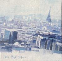 WITH VIEW OF ALL PARIS - Claude-Max Lochu - Artiste Peintre - Paris Painter