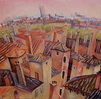 GRAND SURVOL LYONNAIS - Claude-Max Lochu - Artiste Peintre - Paris Painter