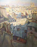 LA RUE JACOB - Claude-Max Lochu - Artiste Peintre - Paris Painter