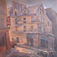 RUE DE CHARONNE - Claude-Max Lochu - Artiste Peintre - Paris Painter