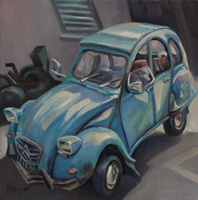 2CV CITROEN 74 - Claude-Max Lochu - Artiste Peintre - Paris Painter