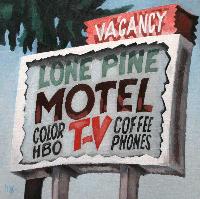 LONE PINE MOTEL - Claude-Max Lochu - Artiste Peintre - Paris Painter