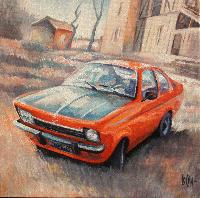 OPEL KADETT COUPE 74 - Claude-Max Lochu - Artiste Peintre - Paris Painter