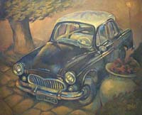 LA SIMCA ETOILE - Claude-Max Lochu - Artiste Peintre - Paris Painter